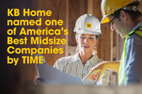 KB Home named one of America's Best Midsize Companies by TIME.