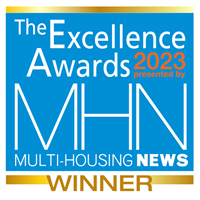 Apartment Income REIT Corp. (NYSE: AIRC) (“AIR” or “AIR Communities”) has been recognized by Multi-Housing News (MHN) as an Excellence Award winner for Best ESG Program. (Graphic: Business Wire)