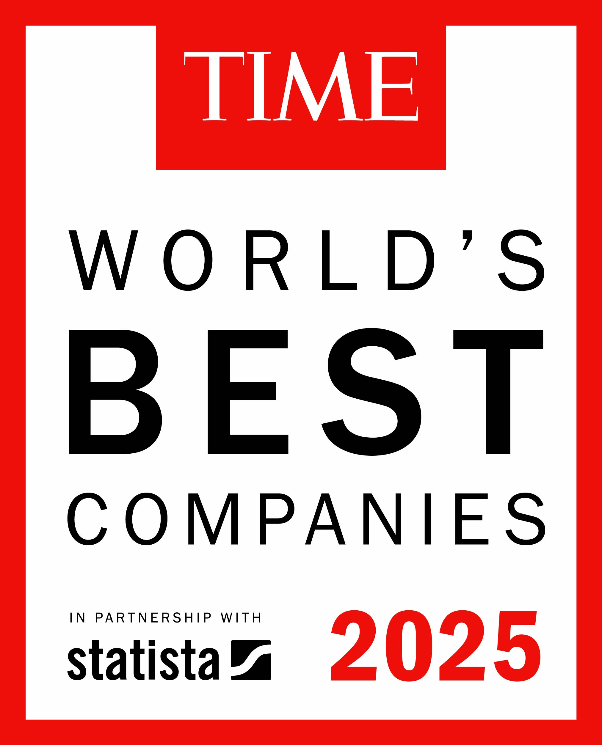 TIME Magazine World's Best Companies 2025 award logo